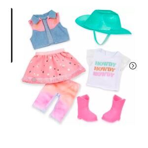 Glitter Girls 14" Horseback Riding Doll Clothes with Hat Howdy Friends